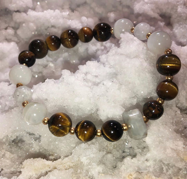 The Courage of love-Tiger's Eye and Moonstone